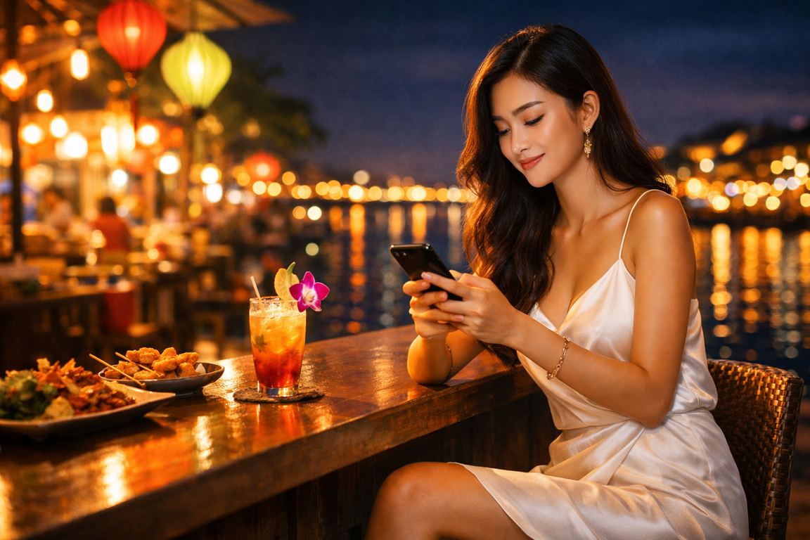 Khung cảnh chợ đêm sôi động với các hoạt động cá cược di động tại vùng Mekong
